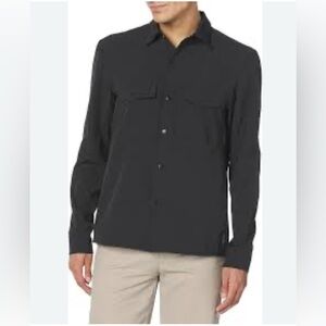 VTG 1946 Charcoal Gray Long Sleeve Vent Shirt Jacket Size Large NWT